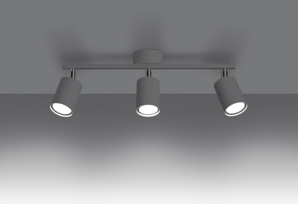 Sollux SL.1125 - Bodové svietidlo LEMMI 3xGU10/40W/230V biela