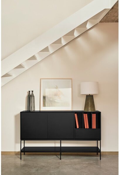 Čierna komoda 166x98x45 cm Platt – Teulat