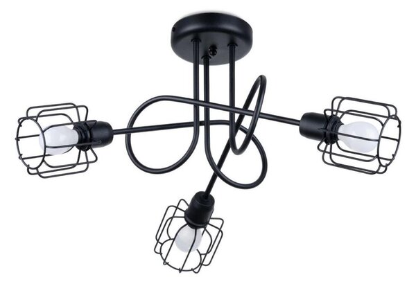 Sollux SL.1118 - Luster na tyči BELUCI 3xE14/40W/230V čierna
