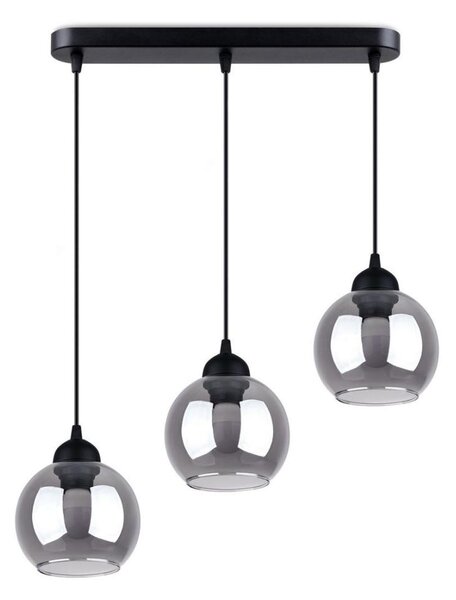 Sollux SL.1142 - Luster na lanku ALINO 3xE27/60W/230V čierna
