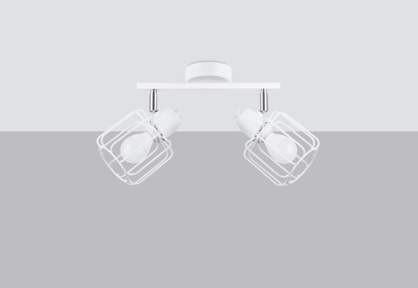Sollux SL.1112 - Bodové svietidlo BELUCI 2xE14/40W/230V biela