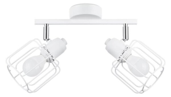 Sollux SL.1112 - Bodové svietidlo BELUCI 2xE14/40W/230V biela