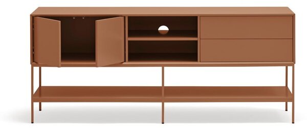 TV stolík v tehlovej farbe 175x74x45 cm Platt – Teulat