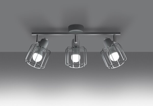 Sollux SL.1113 - Bodové svietidlo BELUCI 3xE14/40W/230V biela