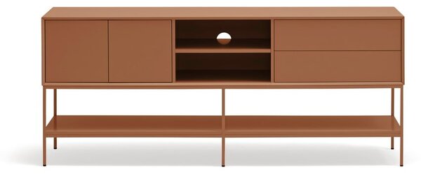 TV stolík v tehlovej farbe 175x74x45 cm Platt – Teulat
