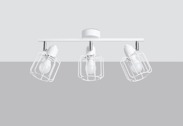 Sollux SL.1113 - Bodové svietidlo BELUCI 3xE14/40W/230V biela