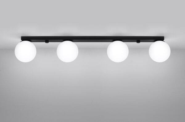 Sollux SL.1154 - Stropné svietidlo YOLI 4xG9/12W/230V čierna