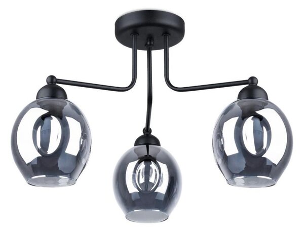 Sollux SL.1144 - Luster na tyči FILLAN 3xE27/60W/230V čierna
