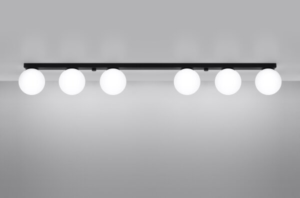 Sollux SL.1155 - Stropné svietidlo YOLI 6xG9/12W/230V čierna