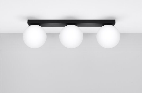 Sollux SL.1153 - Stropné svietidlo YOLI 3xG9/12W/230V čierna