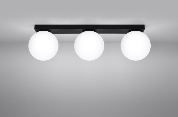 Sollux SL.1153 - Stropné svietidlo YOLI 3xG9/12W/230V čierna