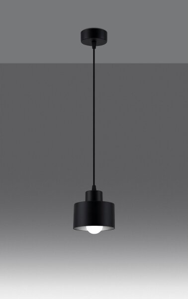 Sollux SL.1132 - Luster na lanku SAVAR 1xE27/60W/230V čierna