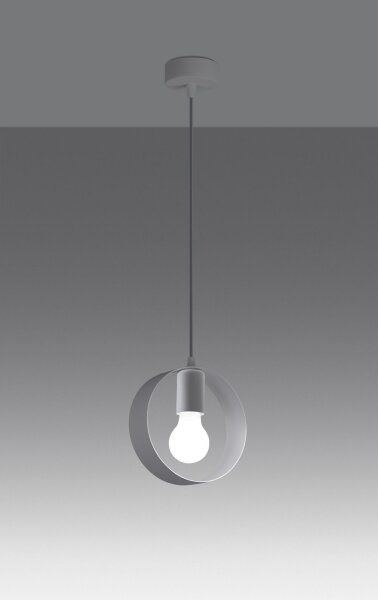 Sollux SL.1137 - Luster na lanku TITRAN 1xE27/60W/230V biela