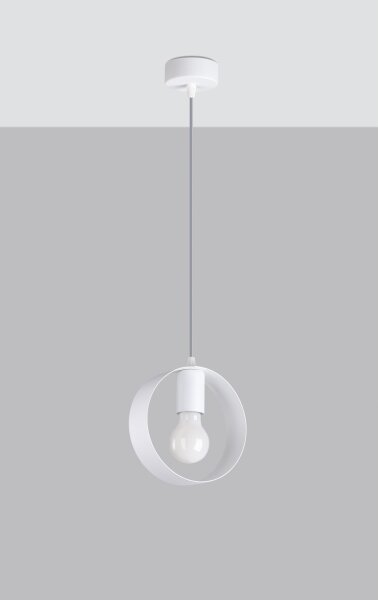Sollux SL.1137 - Luster na lanku TITRAN 1xE27/60W/230V biela