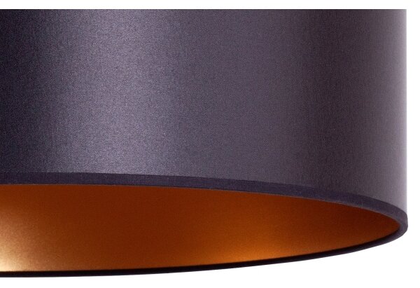 Duolla - Luster na lanku CANNES 1xE27/15W/230V pr. 50 cm čierna/medená