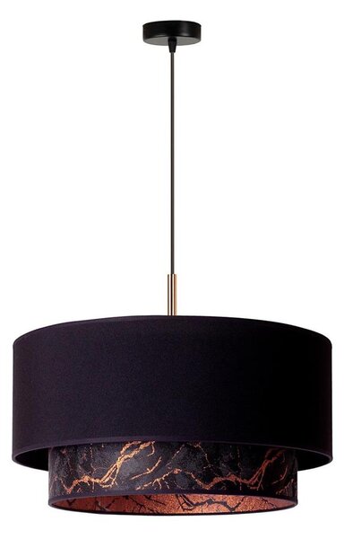 Duolla - Luster na lanku NANTES 1xE27/15W/230V pr. 45 cm čierna/medená