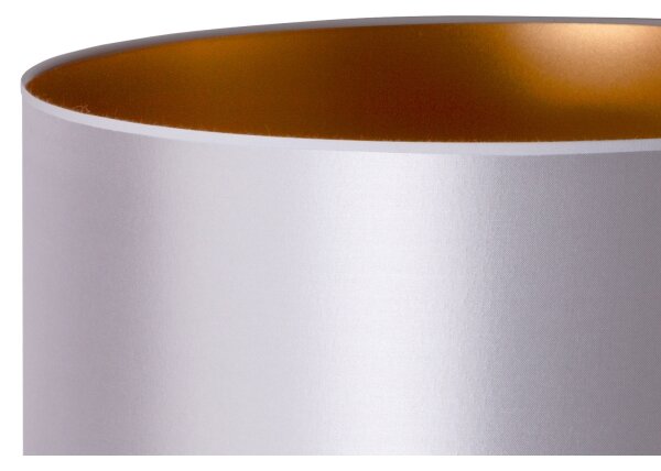 Duolla - Stolná lampa CANNES 1xE14/15W/230V pr. 20 cm strieborná/medená/biela