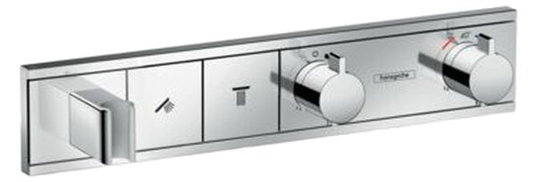 Hansgrohe Rain Select - Podomietkový termostatický modul pre 2 spotrebiče, chróm 15355000
