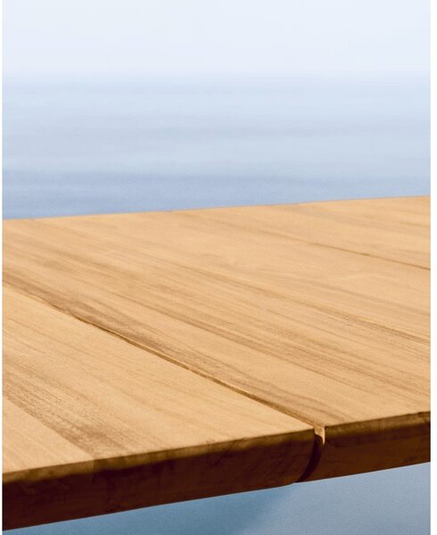 Záhradný jedálenský stôl z tíkového dreva 102x220 cm Icaro – Kave Home