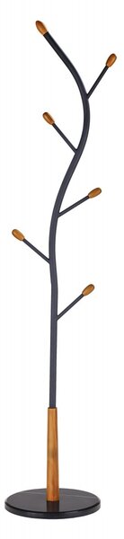 HALMAR Vešiak na oblečenie Adrien čierny/drevo