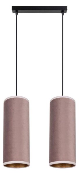 Luster na lanku AVALO 2xE27/60W/230V ružová/medená