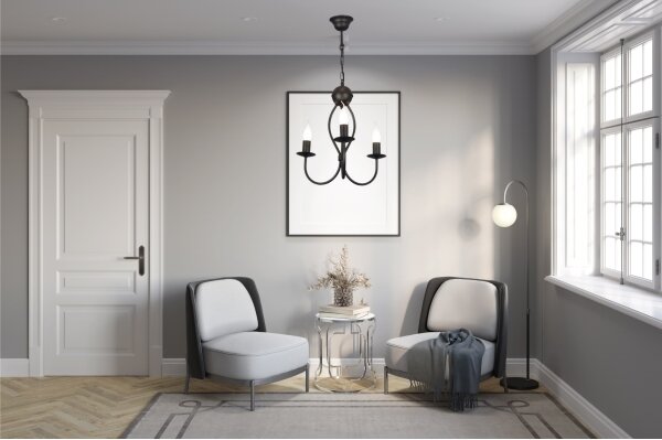 Luster na reťazi ARTHUR 3xE14/40W/230V