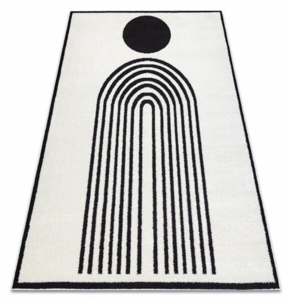 Kusový koberec Cercis krémovočierný 140x190cm
