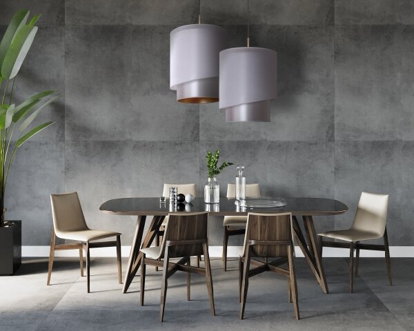 Duolla - Luster na lanku PARIS 1xE27/15W/230V pr. 40 cm strieborná/zlatá