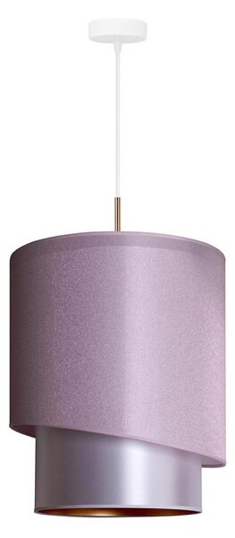 Duolla - Luster na lanku PARIS 1xE27/15W/230V pr. 40 cm ružová/strieborná/medená