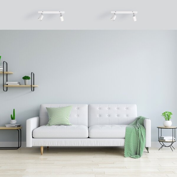LED Bodové svietidlo TUNE 2xGU10/4,8W/230V biela