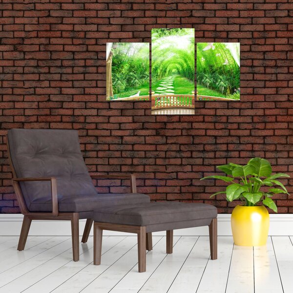 Obraz - Výhľad na tropickú záhradu (90x60 cm)