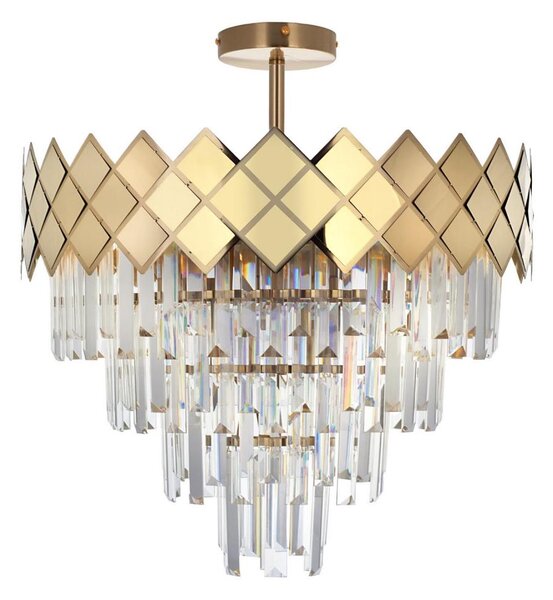 Luster na tyči CARISMA 9xE14/40W/230V zlatá