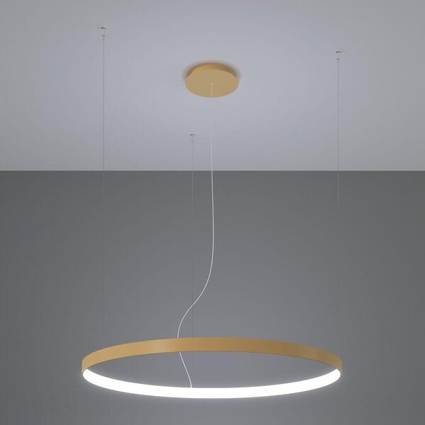Thoro TH.217 - LED Luster na lanku RIO LED/30W/230V CRI95 4000K pr. 55 cm zlatá