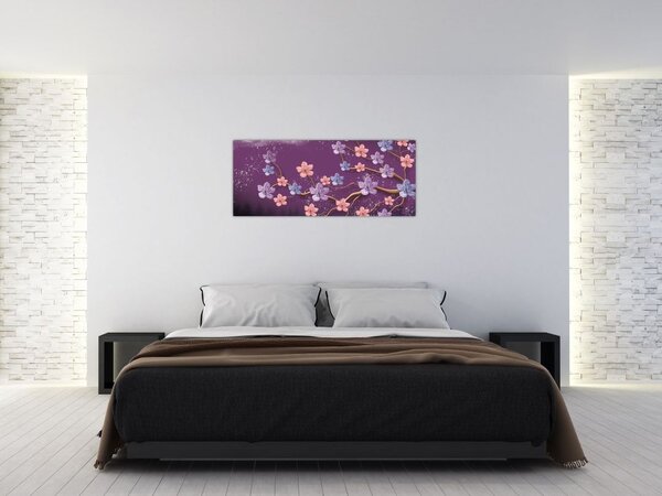 Obraz - Jarný súmrak (120x50 cm)
