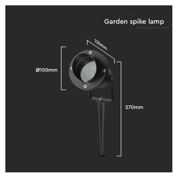 Vonkajšia lampa 1xGU10/35W/230V IP65