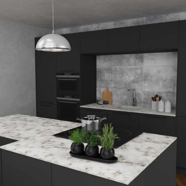 Luster na lanku KITCHEN 1xE27/15W/230V biela/chróm