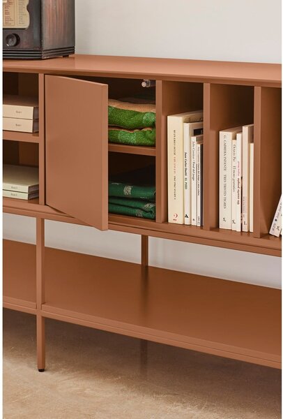 Krémový TV stolík 220x74x45 cm Platt – Teulat