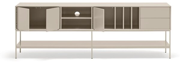 Krémový TV stolík 220x74x45 cm Platt – Teulat