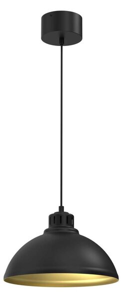 Luster na lanku SVEN 1xE27/15W/230V čierna/zlatá