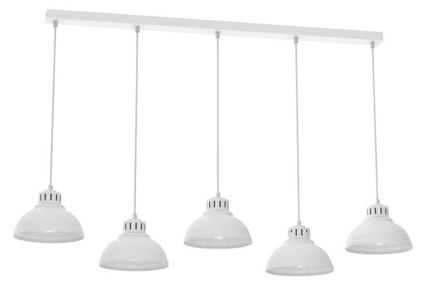 Luster na lanku SVEN 5xE27/15W/230V biela
