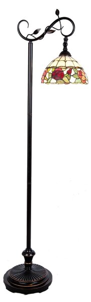 Stojaca lampa Tiffany - 40 * 27 * 152 cm / E27 / 60W - Clayre & Eef