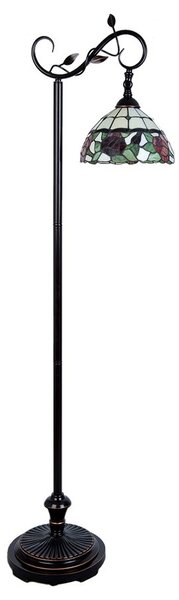 Stojaca lampa Tiffany - 40 * 27 * 152 cm / E27 / 60W - Clayre & Eef