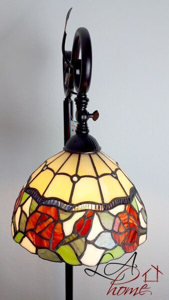 Stojaca lampa Tiffany - 40 * 27 * 152 cm / E27 / 60W - Clayre & Eef