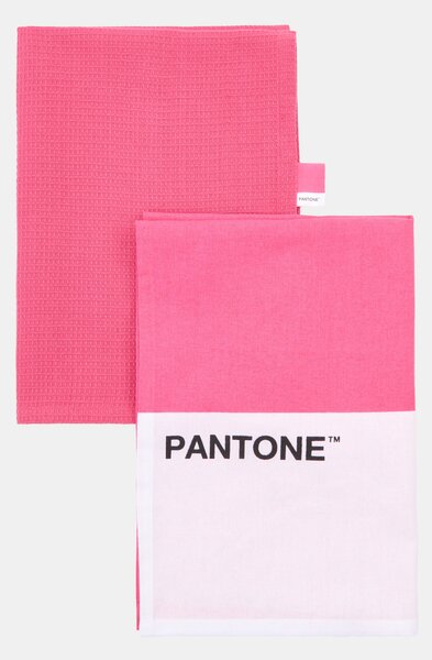 Sinsay - Súprava 2 kuchynských utierok Pantone - fuksiová