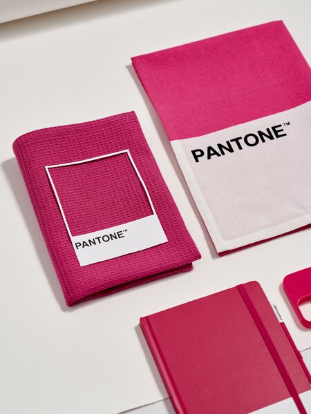 Sinsay - Súprava 2 kuchynských utierok Pantone - fuksiová
