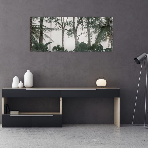 Obraz - Jungle v rannej hmle (120x50 cm)