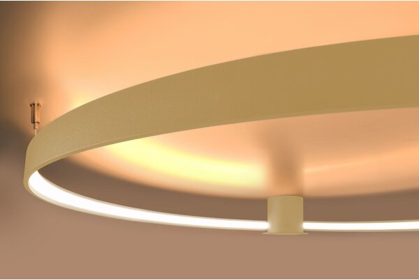 Thoro TH.224 - LED Stropné svietidlo RIO LED/50W/230V CRI90 3000K pr. 78 cm zlatá