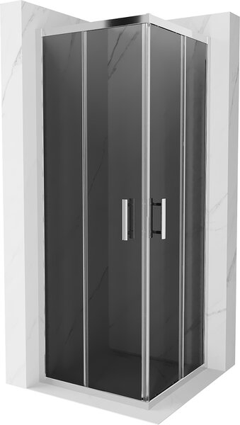 Mexen RIO - Štvorcový sprchovací kút 70x70 cm, šedá, 860-070-070-01-40