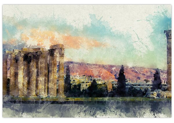Obraz - Akropolis, Atény, Grécko (90x60 cm)
