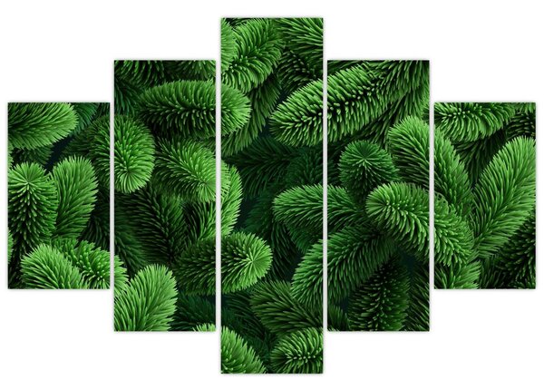 Obraz - Vetvičky ihličnanu (150x105 cm)